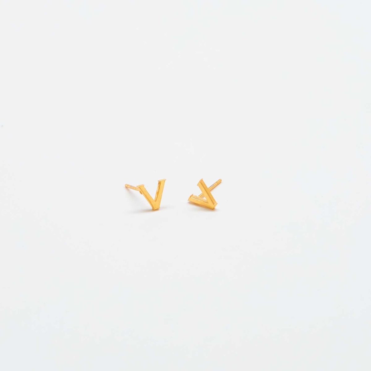 Gold Initial Earrings - Admiral Row