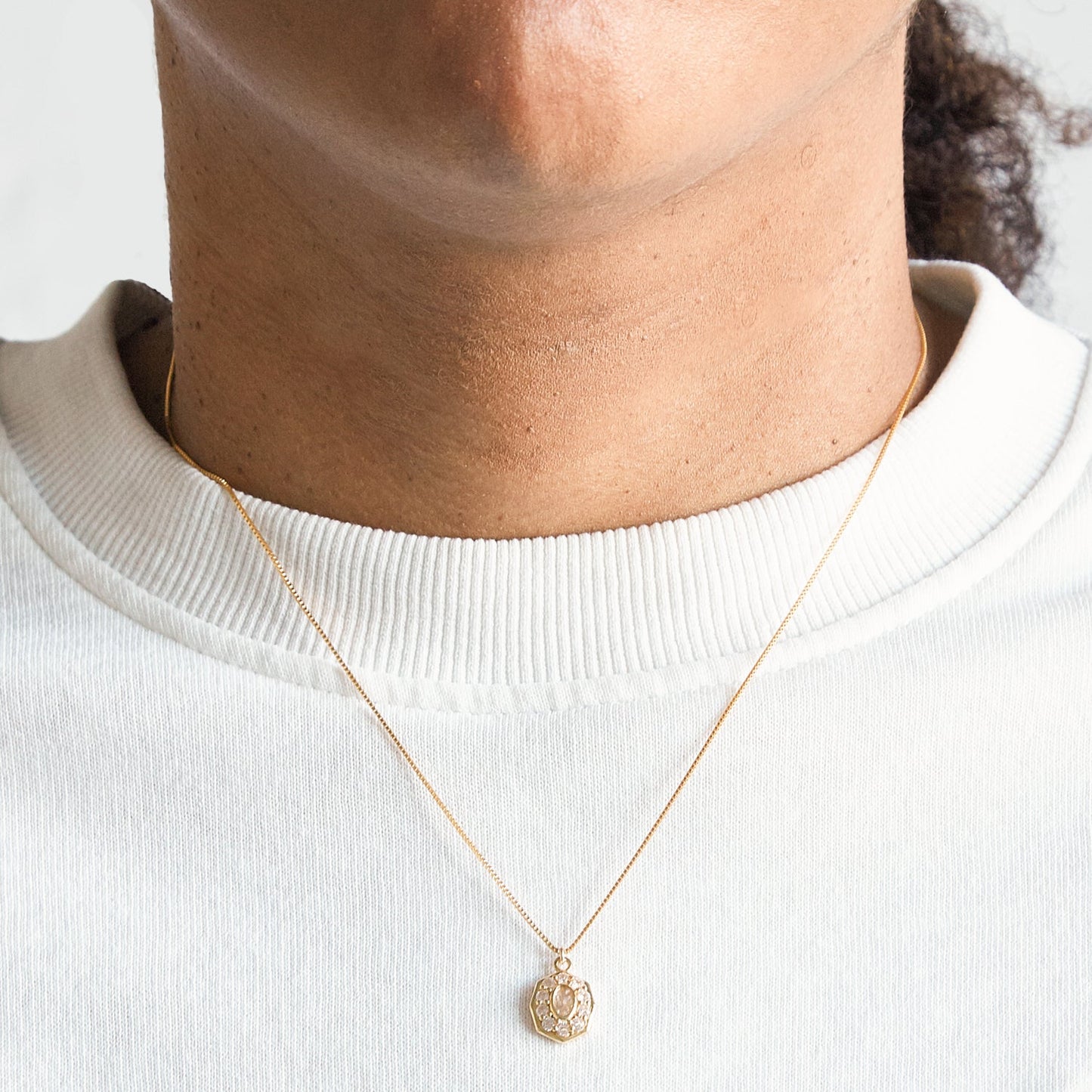 Gold 'Crown Jewel' Dainty Necklace