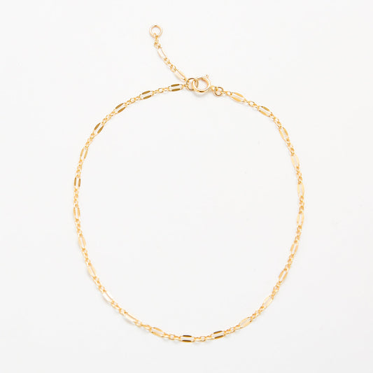 Dainty Double Link Chain Anklet - Admiral Row