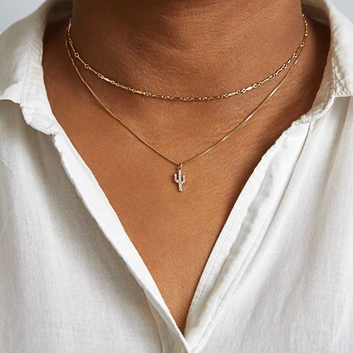 Gold Chain Link Choker Necklace - Admiral Row