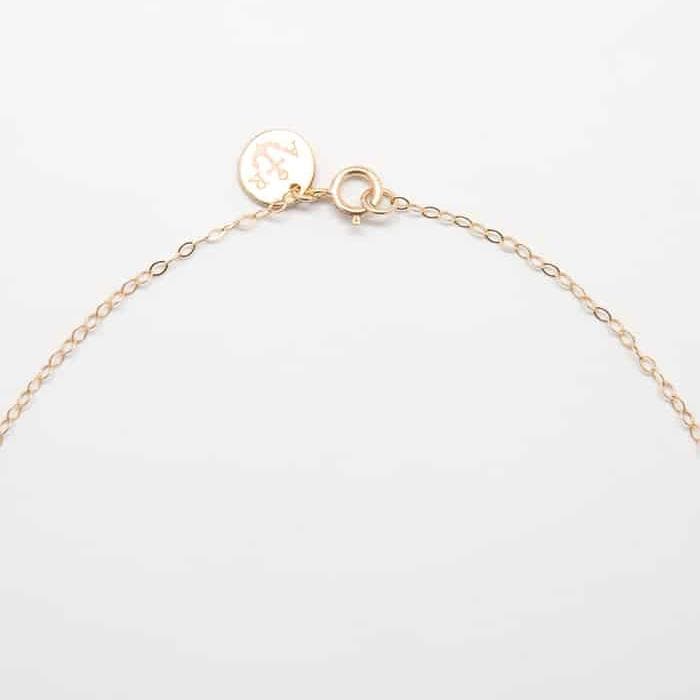 Gold Hammered Curved Bar Necklace - Admiral Row