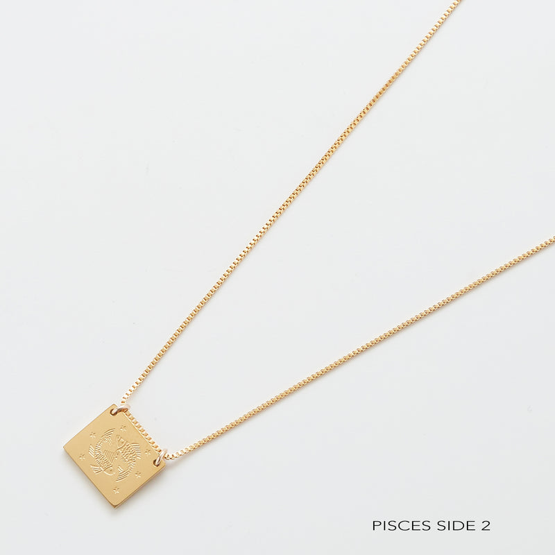 Zodiac Double-Sided Astrology Necklace