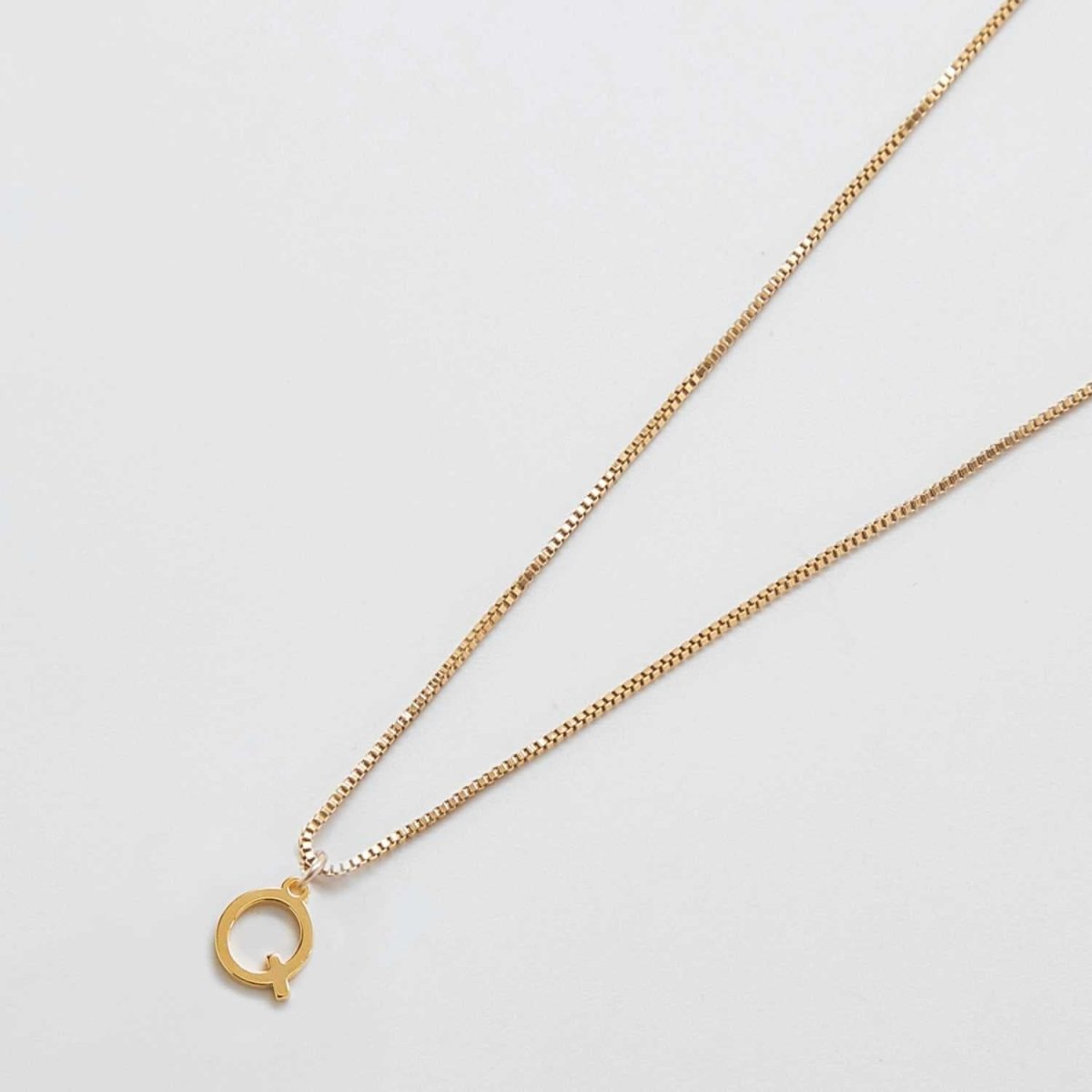 Gold Dainty Initial Necklaces - Admiral Row