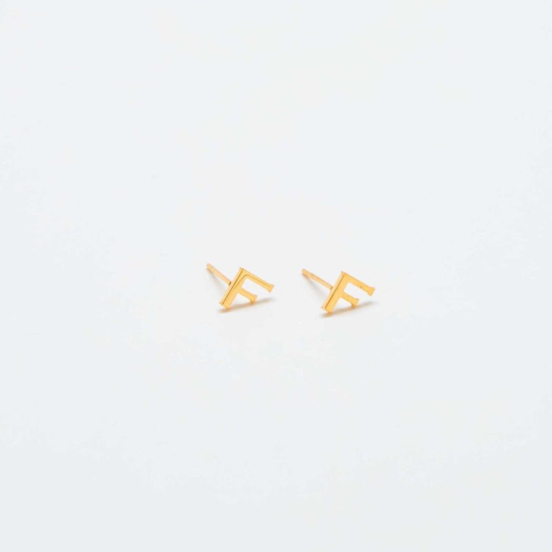 Gold Initial Earrings - Admiral Row