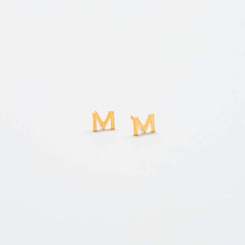 Gold Initial Earrings - Admiral Row