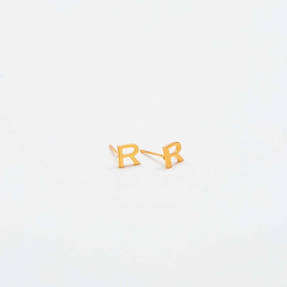 Gold Initial Earrings - Admiral Row