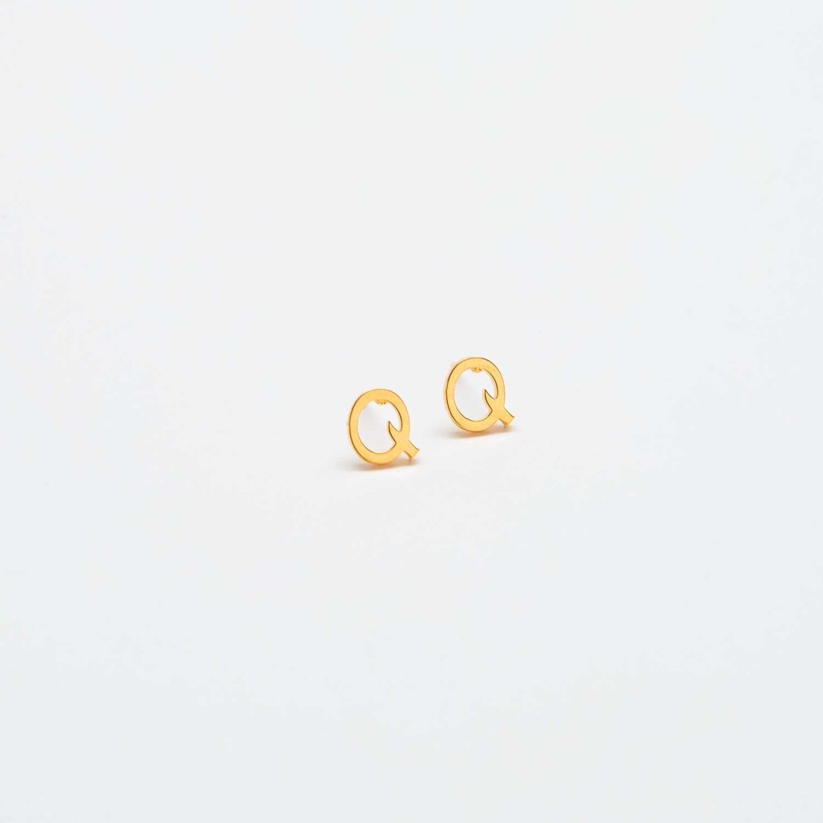 Gold Initial Earrings - Admiral Row