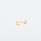 Gold Initial Earrings - Admiral Row