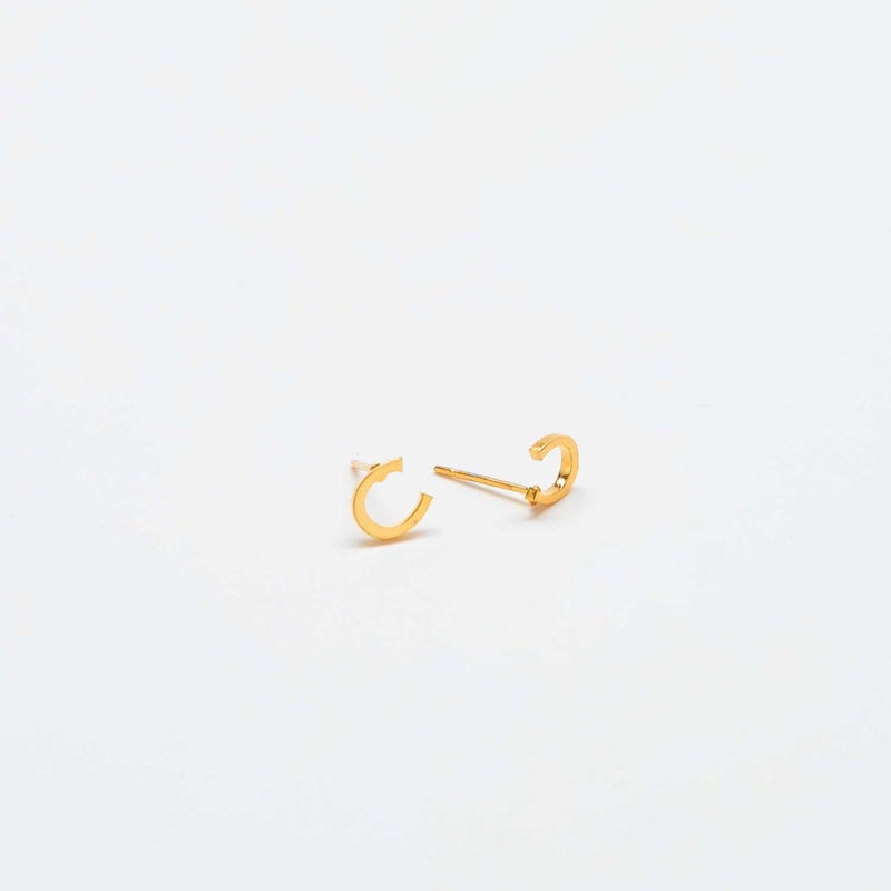 Gold Initial Earrings - Admiral Row