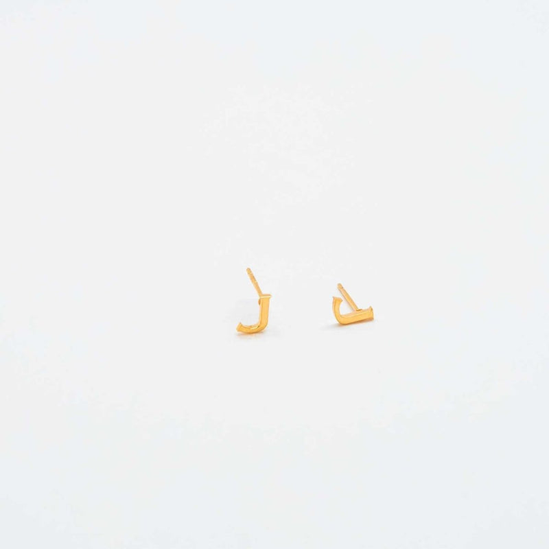 Gold Initial Earrings - Admiral Row