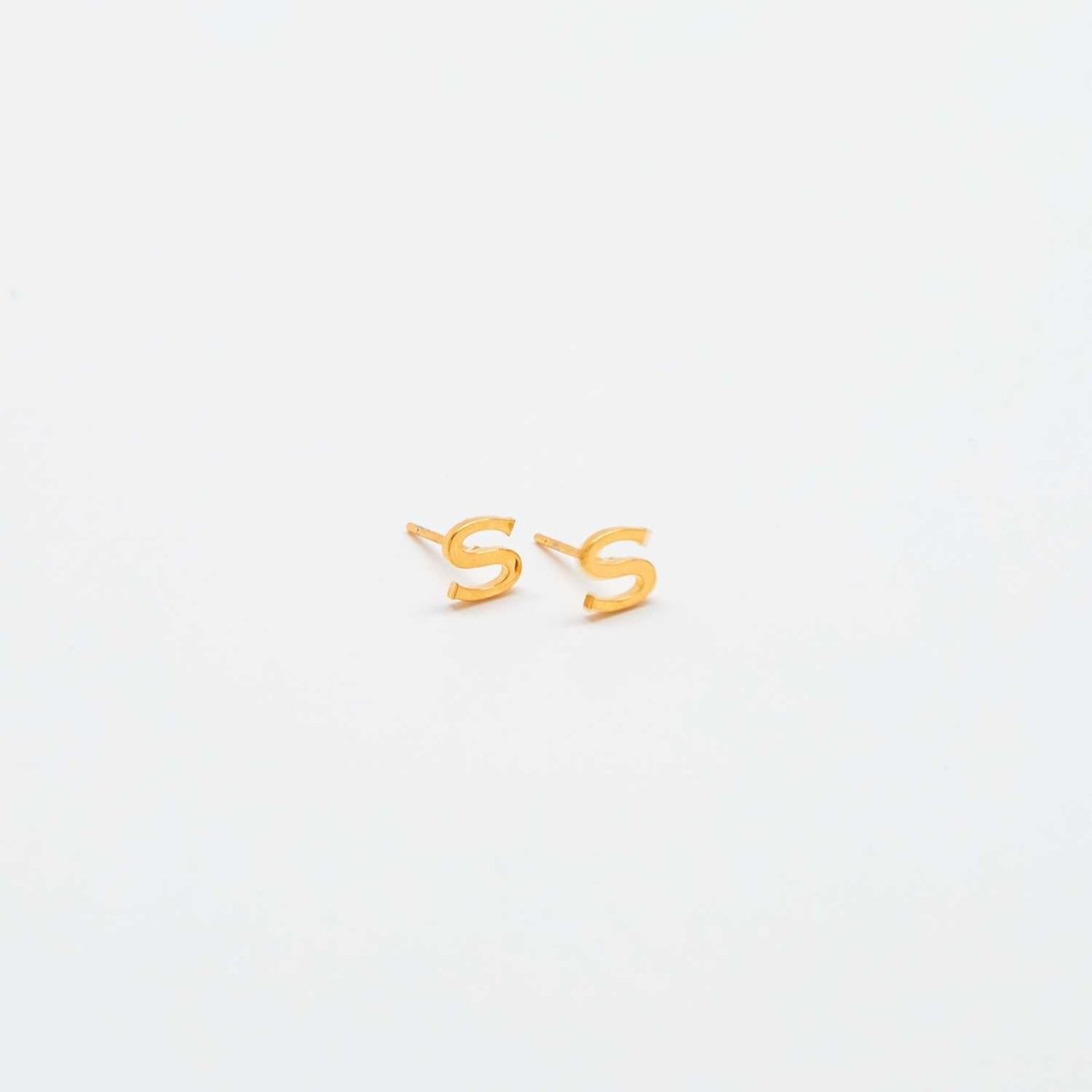 Gold Initial Earrings - Admiral Row