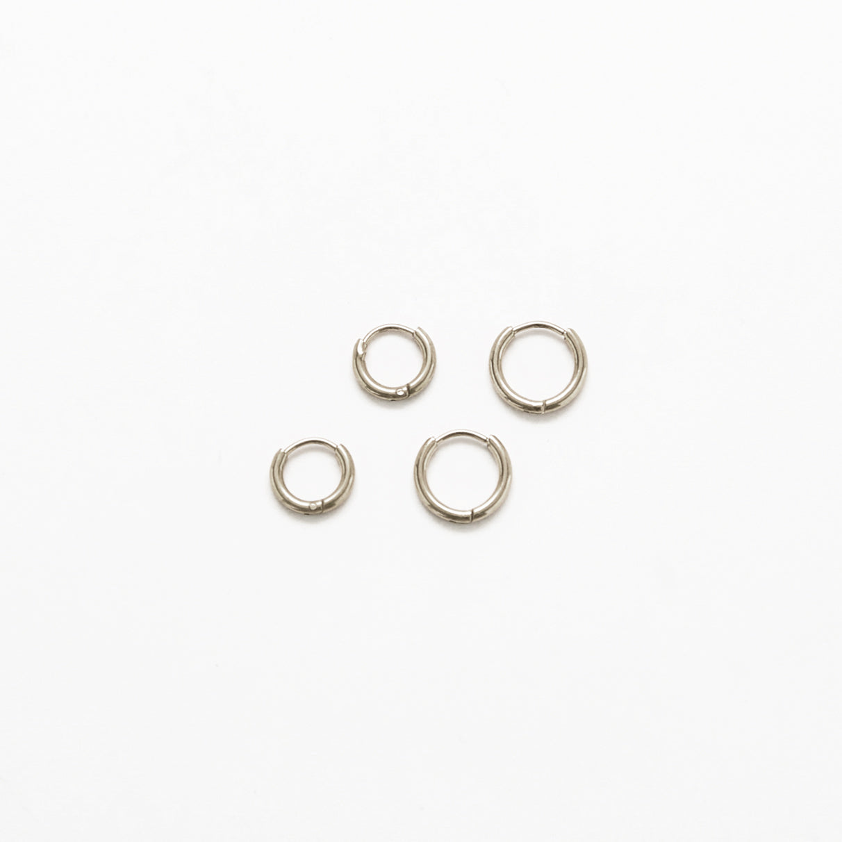 Silver Double Pack - Mini Hoop Earrings