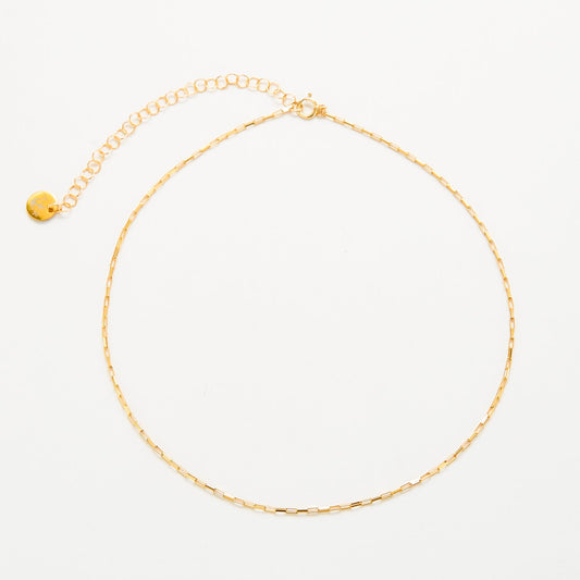 Gold Bar Choker Necklace - Admiral Row