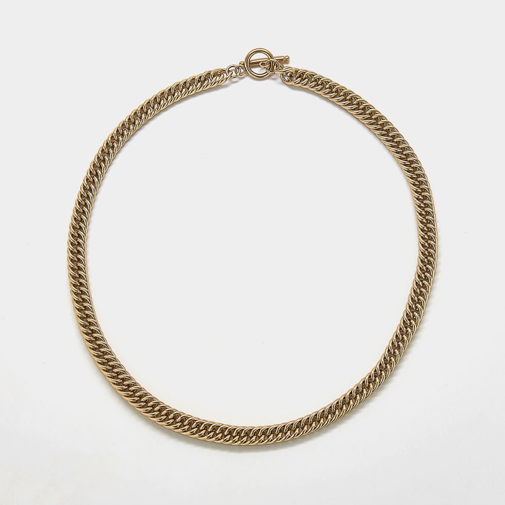 Chainmail Gold Toggle Necklace