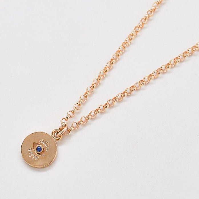 Coin Pendant Gold Evil Eye Necklace Admiral Row