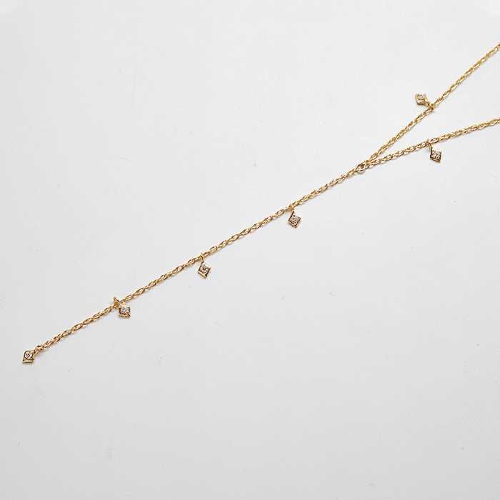 Diamond Charm Lariat Necklace - Admiral Row