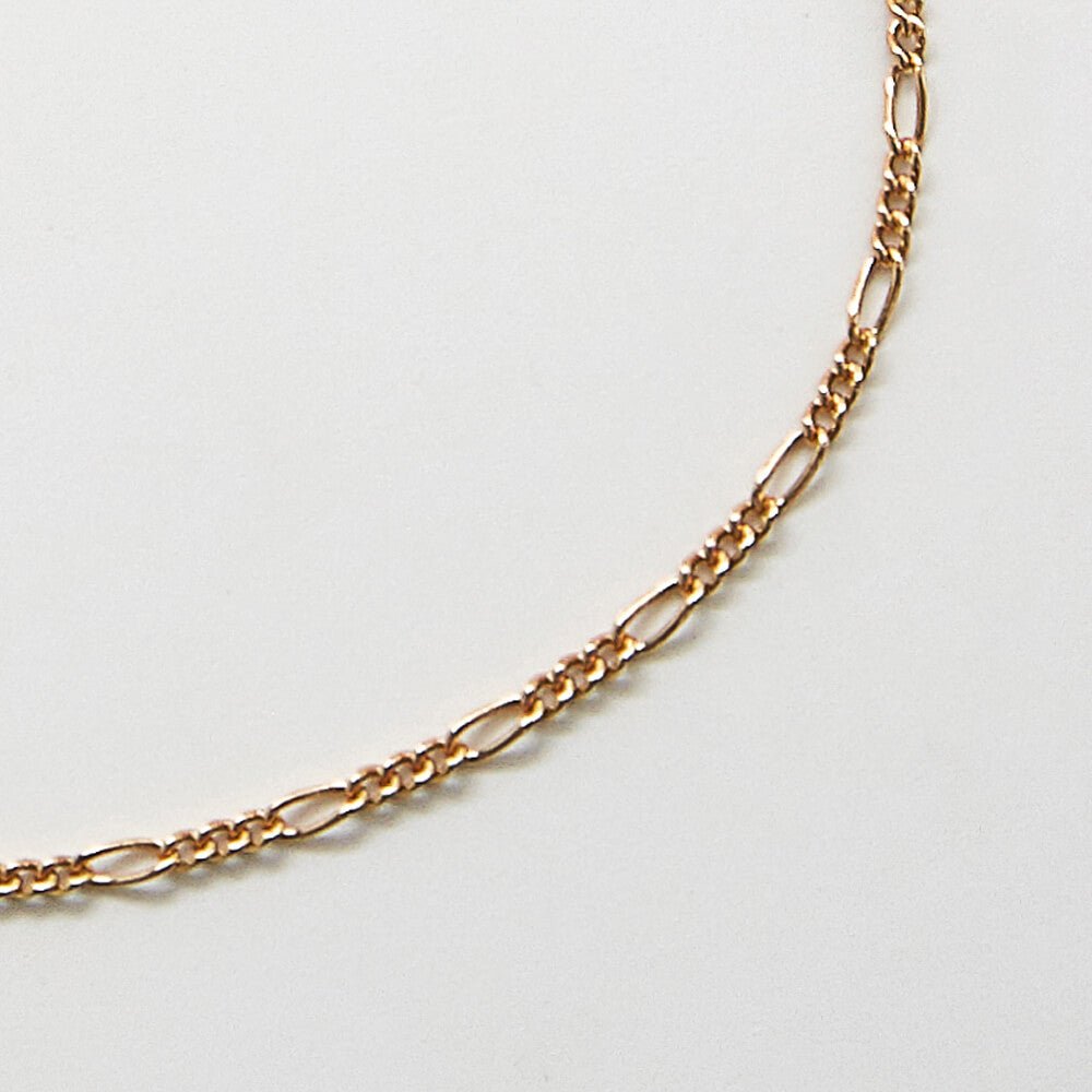 Figaro Chain Gold Anklet - Admiral Row