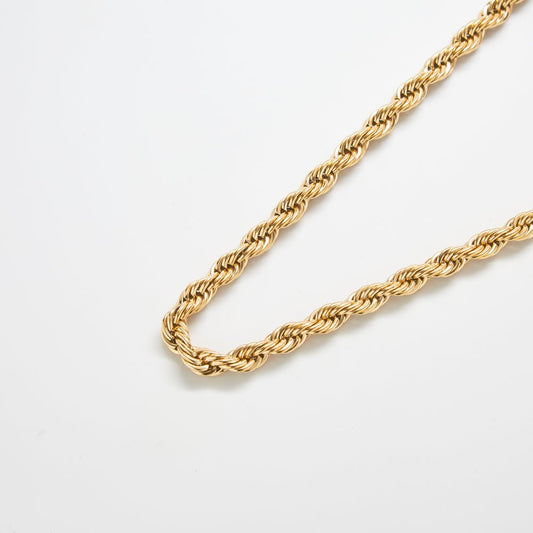 Gold Chunky Rope Chain Necklace - Admiral Row