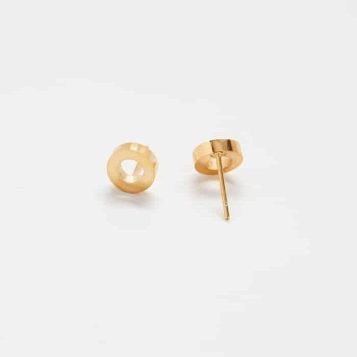 Gold Circle Outline Stud Earrings - Admiral Row