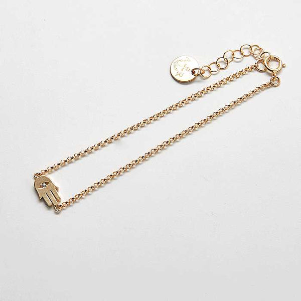 Gold Hamsa Hand Bracelet - Admiral Row