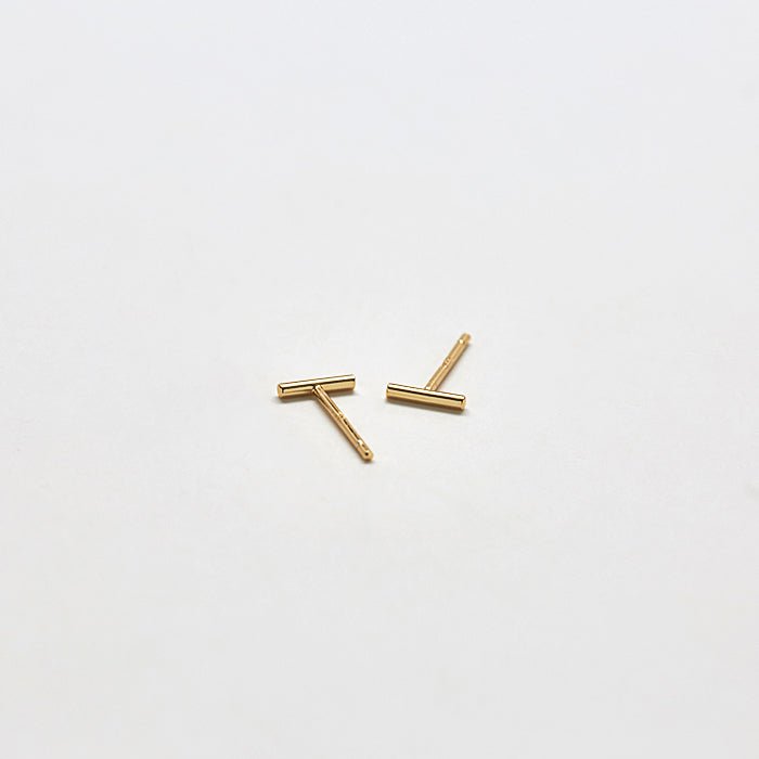 Gold Mini Bar Earrings - Admiral Row