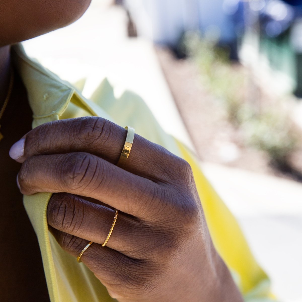 Gold Rope Twist Stacking Ring - Admiral Row