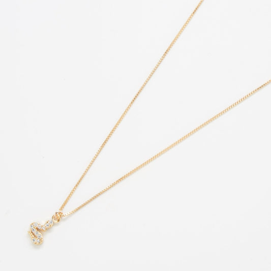 Gold Tiny Pave Snake Necklace - Admiral Row