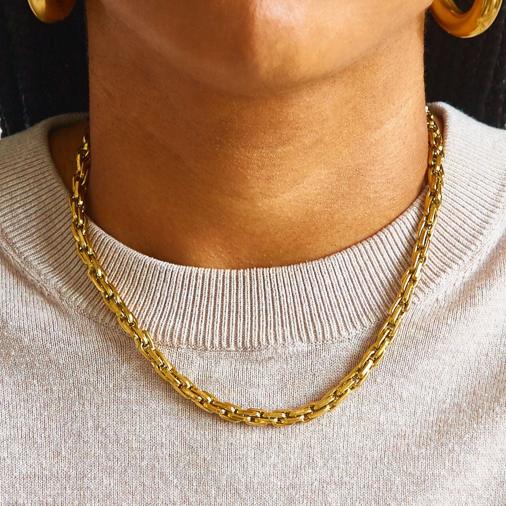 Gold Weave Chain Necklace - Admiral Row