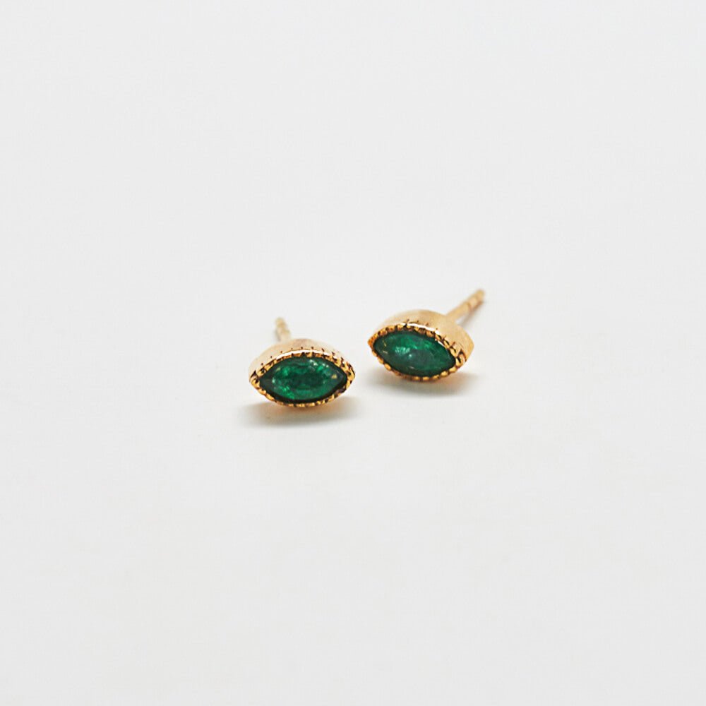 Jade Teardrop Stud Earring - Admiral Row