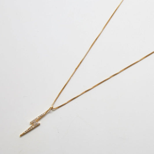 Pavé Lightning Bolt Necklace - Admiral Row