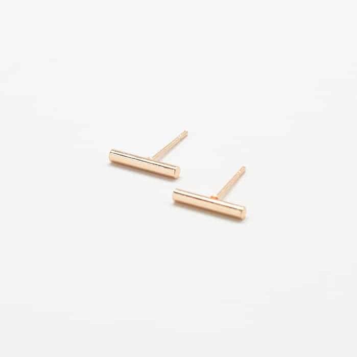 Slim Gold Bar Earrings - Best Seller - Admiral Row