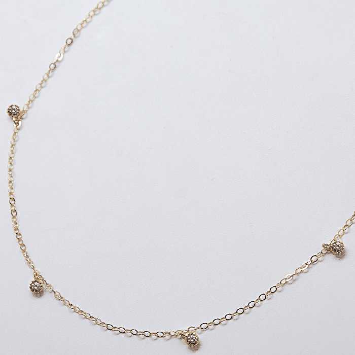 White CZ Choker Necklace - Admiral Row